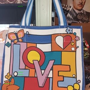 Brighton Love Canvas Tote Bag - Multicolor